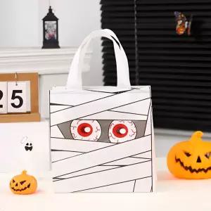 (별별창고) 할로윈 가방 프린팅백 사탕가방 바구니 소품 주머니 에코백