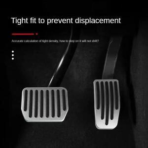 테슬라 호환  모델 3 Y 풋 페달 커버 카바  알루미늄 가속기 가스 연료 브레이크 레스트 패드 매트