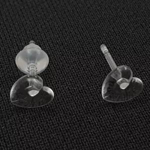 [에스에스_63]투명 실리콘귀걸이 실리콘 귀걸이 하트 10P