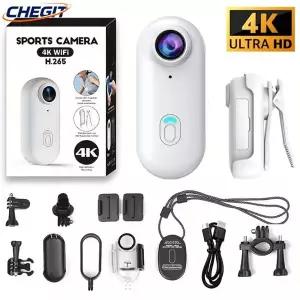 4K FHD 1080P 야외 스포츠 카메라 헬멧용 오토바이 자전거 스포츠 미니 촬영 바이크 액션 바디캠 및 비디오