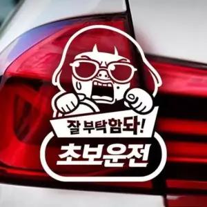 [CAR] 자동차 반사시트지 초보운전 문구 차량용 스티커