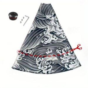 HOCSTONE 시프트 부츠 커버, 패브릭, 유니버설 핏, 수동/자동 변속기, 일본식 디자인, 자동차 인테리어 액세서리(웨이브 블랙)