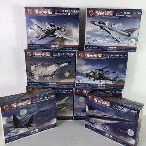 1Pcs 1/144 4D 조립 비행기 Mi24 헬리콥터 FC-1 J10 미국 Thunderbolt 전투기 정찰 수송기 군사 장난감