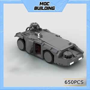 MOC UCS 밀리터리 시리즈 육군 외계인 M577 Apc 장갑 차량 블록 장난감 장난감,  선물 MOC-108728 벽돌 조