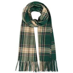 HH HOFNN 여성용 겨울 스카프 클래식 태슬 격자 대형 숄 오버사이즈 부드럽고 따뜻한 담요 두꺼운