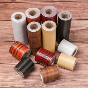 자체 접착 방수 목재 허리 라인 벽지 거실 스커트 라인 비닐 데칼 걸레받이 벽 테두리 코너 스티커