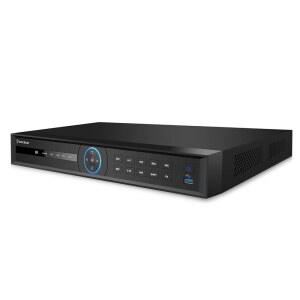 Amcrest 4K NV4232-EI 32CH AI NVR, 스마트 얼굴 인식, 인식 및 차량 감지 - IP 카메라 32대 지원, 16TB HDD 2대 지원(포함되지 않음) (PoE 포트 없음)