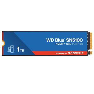 WD Blue SN5100 1TB NVMe SSD - M.2 2280, PCIe Gen 4.0, 내장 솔리드 스테이트 드라이브 읽기 속도 최대 7,100MB/s, PC/노트북용 스토리지 업그레이드 WDS100T5B0E