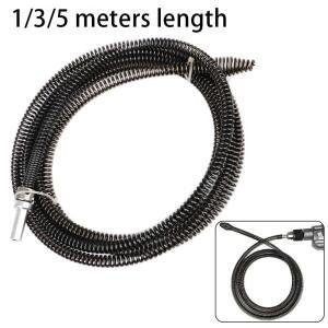 1Pcs 전기 드릴 파이프 준설 도구 싱크 분지 라인 막힌 리무버 드레인 클리너 스프링 1/3/5 미터