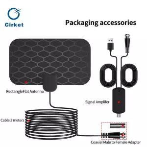 UHD안테나 TV 실내 지상파 수신기 HD 디지털 안테나 - 미니 4K 1080P DVB-T2 호환