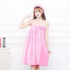 샤워가운 턱받이 세안 목욕가운 헤어밴드 세트