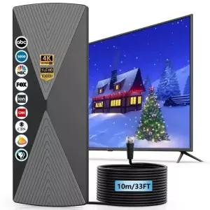 UHD안테나 TV 실내 지상파 수신기 VUELVE 실외 디지털 안테나 4K 1080P HD 로컬 채널용 Uhf Dvb-T2