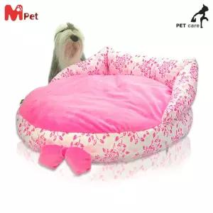 클레오파트라 핑크 엠펫 등받이베드 강아지 하우스 방석 쿠션 애견용품