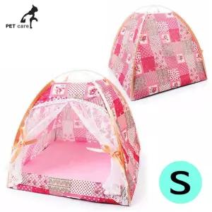 핑크 하우스 텐트하우스 티티펫 S 강아지 하우스 강아지집 개집 애견용품