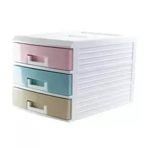 정리함 파스텔 수납박스(대) 3단