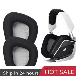 Corsair Void PRO ELITE RGB 무선 게이밍 헤드셋용 교체 이어패드 메모리 폼 이어 쿠션 귀마개 이어 패드