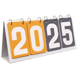 트루제틱 스코어보드 테이블탑 스코어키퍼 휴대용 플립 당구 농구 배구 테니스 탁구 콘홀 스포츠 - 4자리 15.5인치