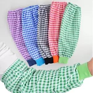 토시 체크무늬 1켤레 팔토시 작업용 패션 학교 학원 지지미 여름토시 팔토시 작업토시