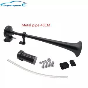 호환  자동차 트럭 경적 사운드 신호 12V 24V 에어 호른 트위터 슈퍼 시끄러운 금속 범용 단일 압축기 180