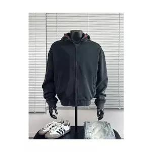 남친 빈티지 투피스 댄디 집업 가디건 가짜 후드티 봄가을 커플 SPO마켓3