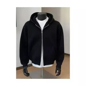 남자 댄디 집업 가디건 연 블랙 카디건 봄가을 후드 SPO마켓3