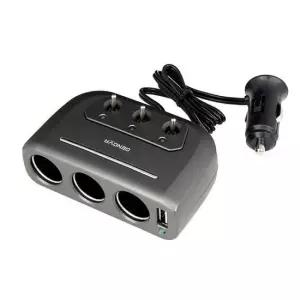 시거잭 삼진 제노바 USB 스위치 3구 소켓 / 멀티소캣 시가잭