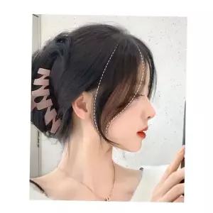 셀프부분가발 여자 사이드뱅 내츄럴 앞머리 인모 부분 가발 피스