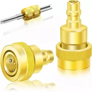 볼티겐 R1234yf R134a 어댑터 변환 고압/저압 측면 퀵 커플러 키트 자동차 에어컨 AC 충전용