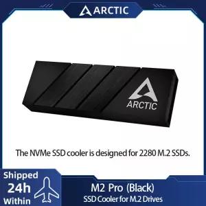 램방열판 M2 2280 SSD용 ARCTIC Pro 블랙 히트싱크 쿨러 PC 게임 콘솔 호환 듀얼 단면