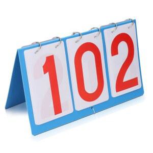 배구 농구 탁구를 위한 휴대용 3자리 플립 스코어보드 테이블탑 스코어키퍼 이퀄업