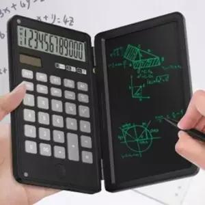 [문구] 클레버휴대용접이식전자메모패드계산기블랙