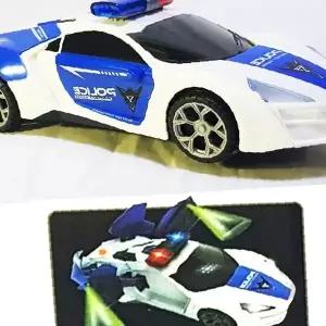 어린이 자동 주행 조명 경찰차 장난감 회전 불빛 역할놀이 남아 선물 실내 놀이