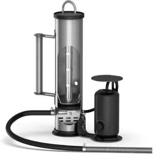 펠릿용 LAZYFOX 연기 발생기 휴대용 무선 전기 실외 흡연 튜브 우드 칩 또는 믹스 뜨겁거나 차가운 뒷마당