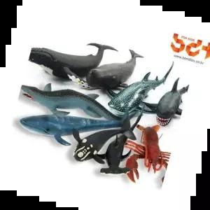 반디동물장난감 반디 해양동물 소프트 상어 고래 장난감 9종세트