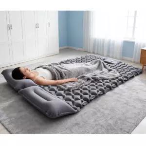 접이식매트리스 토퍼 야외 캠핑용 더블 에어매트리스 초광폭 침낭 초경량 접이식 침대 차량용 여행용 매트