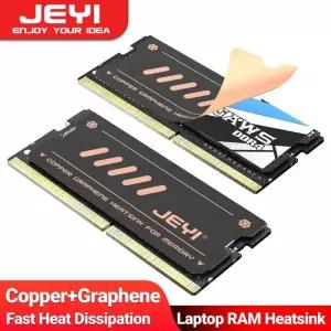 램방열판 JEYI 노트북 RAM 방열판 구리 호일 쿨러 메모리 카드 라디에이터 DDR5 DDR4 DDR3 DDR2 - 2팩용