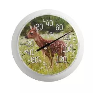 테일러 스위트폰 실내외 다이얼 장식 온도계 파티오 수영장 공간을 위한 읽기 쉬운 대용량 무선 외부