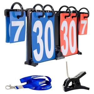 배구, 비치 발리볼, 콘홀, 테니스, 탁구, 당구를 위한 보디 휴대용 스코어보드 u2013 웨어러블 부착형 테이블탑 스코어키퍼