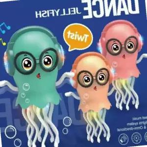 발광 음악 자동이동 해파리 전동완구 유아 어린이 실내 놀이 집콕 생일 선물 댄싱