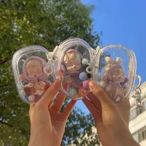 pvc 비닐케이스 보관 가방 미니어처 투명 케이스 비닐 투명케이스 pvc케이스 고리 미니어처케이스