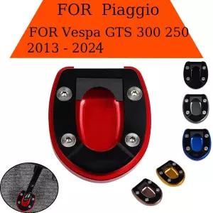 Vespa GTS300 GTV GTS 300 250 2023 오토바이 액세서리 CNC 킥 스탠드 풋 사이드 스탠드 확대 확장 패드 지