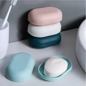 캠핑 여행용 비누 케이스 수영장 목욕탕 휴대용 비누각 뚜껑 비누통