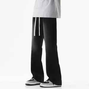 남자 청바지 와이드핏 미국 스타일 데님팬츠 LKTM 황토 나염 부츠컷 데님 바이브패션스트링 배기팬츠 유행