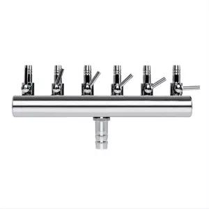 물생활 어항 6구 에어 분배기 수족관 기포 발생기 조절기 분지 산소