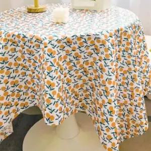 빈티지감성 식탁보 테이블커버 (오렌지) DP61480
