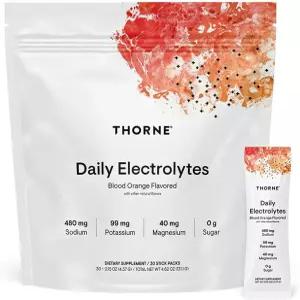 THARNE - 데일리 전해질 제로 슈가 저칼로리 분말 음료 믹스 천연 소스에서 추출한 향료 NSF 스포츠 인증