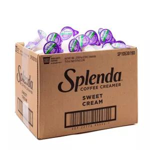 스플렌다 싱글 서브 커피 크리머 컵 슈가 프리 스위트 크림 180 카운트