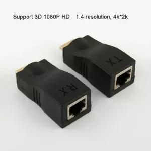 HDMI리피터 1080P HD 4K HDMI 호환 연장기 RJ45포트 네트워크 30M RJ45 Over CAT5e 6 UTP LAN 연장 케이블