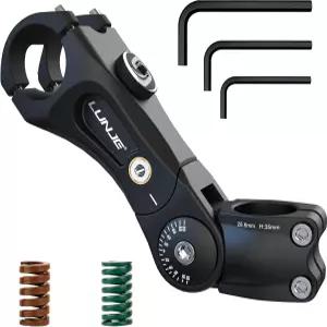 LUNJE 120 조절식 서스펜션 스템 자전거용 쇼크스탑 충격 흡수 MTB 자갈 하이브리드 및 레크리에이션