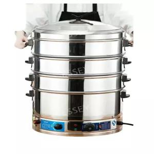 업소용 대용량 만두 찜판 스텐 찜기 찐만두 기계 딤섬 전기찜기 스티머 3단